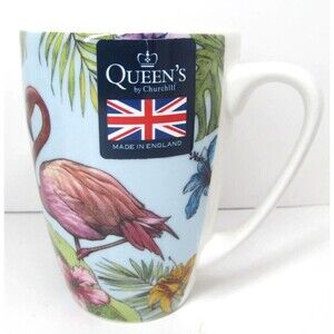 Queens By Churchill Reignforest  Flamingo 3"W X 4 1/4"H Cup  New With Stickers